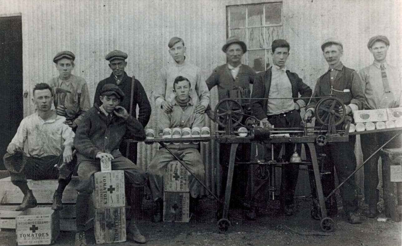 Canning tomatoes at Seneca Cannery in Havre de Grace