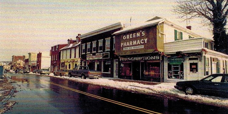 Green's Pharmacy -101 N. Washington St., Havre de Grace - winter time
