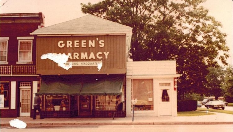 Green's Pharmacy at 101 N. Washington St, Havre de Grace, MD in spring