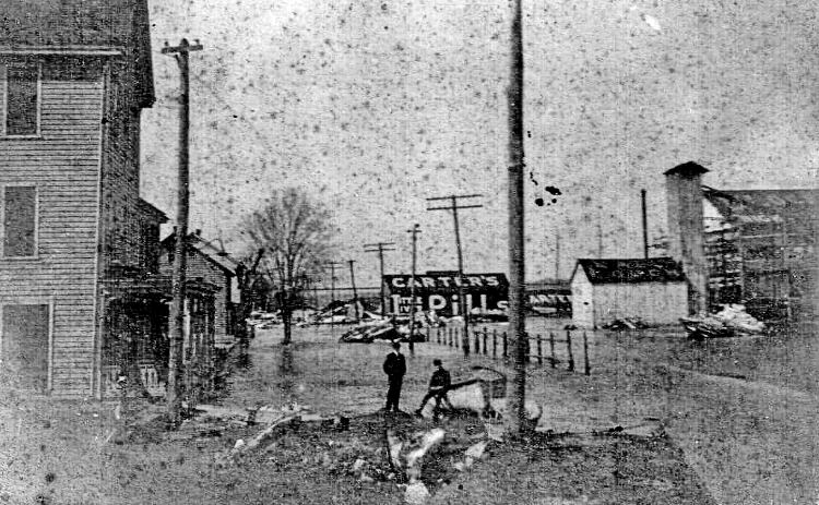 ca. 1920a Flooding following ice jams - Water Street in Havre de Grace. 