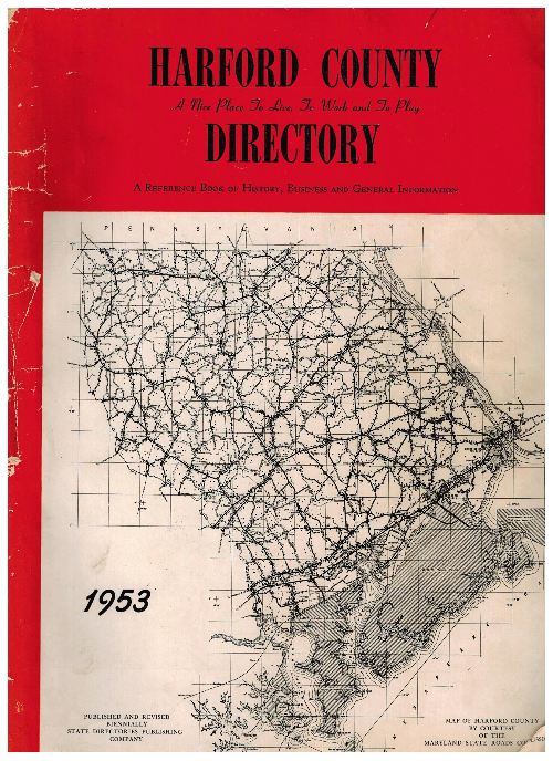 1953 Harford County Maryland Directory
