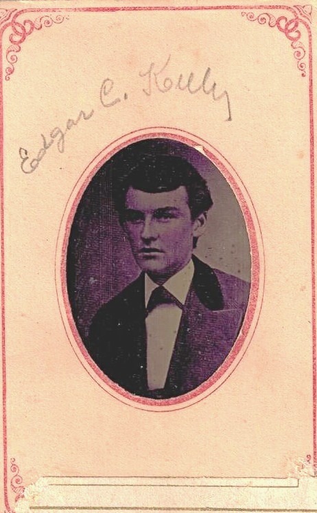 vintage tintype of Edgar C. Kelley (Kelley Beverages) Havre de Grace, MD