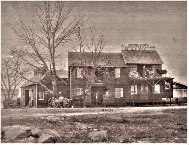 Empire Shop purchased by W.E. Burns at Water and Erie Streets, Havre de Grace 1890