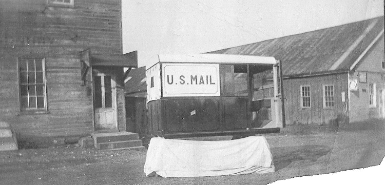 painting a Burns  Bros. mail carriage