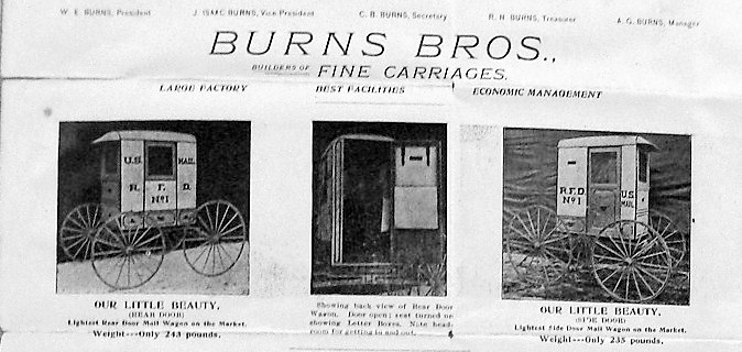 Burns Bros Co ads for fine carriages