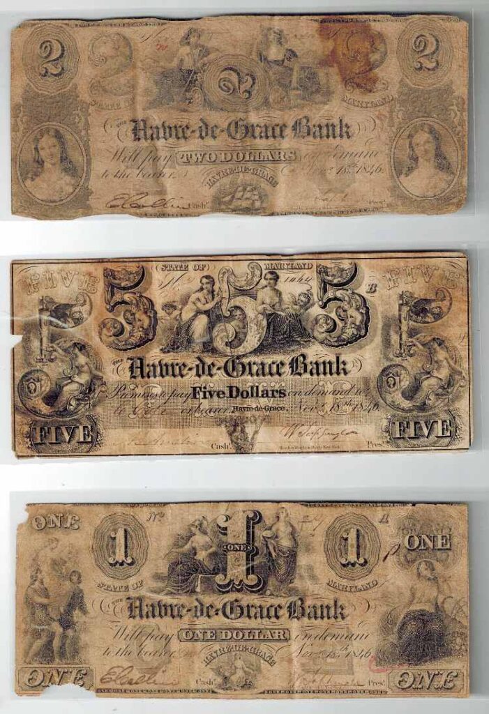 1846 Havre de Grace Bank Notes