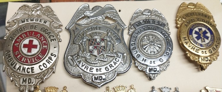 Havre de Grace First Responder Badges for Ambulance and Fire