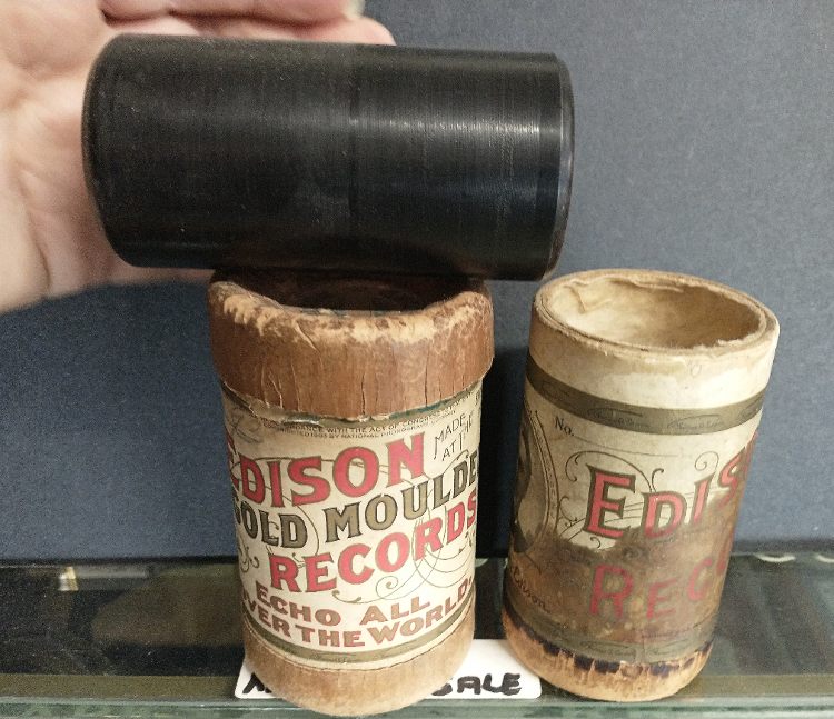 wax discs used on the Edison Machine - amberola - was played at the Hatem Store in Havre de Grace from 1918.