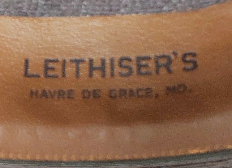 Label inside the Stetson hat sold at Leithiser's Men's Wear in Havre de Grace