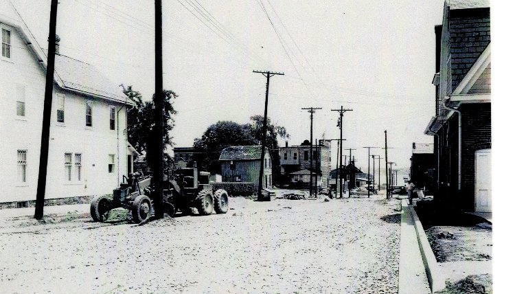 Road replacing 'the Cut' - St. Clair St. renamed Pennington Avenue -
This is the corner of Union Ave and Pennington (firehouse on the right)