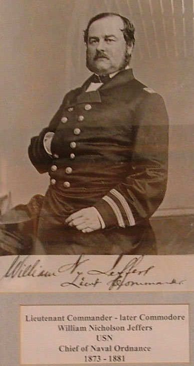 Lieutenant Commander - later Commodore - William Nicholson Jeffers, USN, Chief of Naval Ordnance 1873-1881