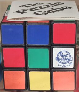 The Puzzle Cube - a promotion game from the Pabst Distributor (Kathryn Asher, of Havre de Grace, MD