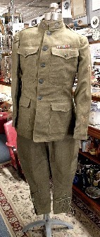 WWI uniform worn by John D. Franko
