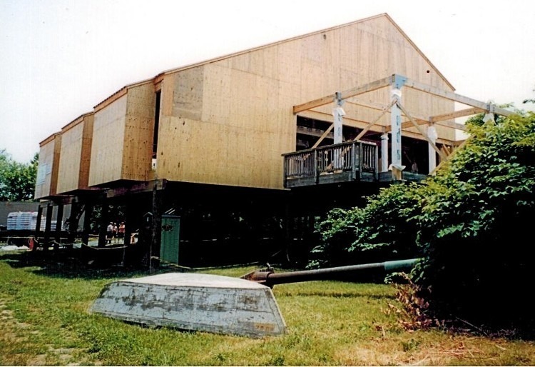 A view of the building of the HdG Maritime Museum in progress.