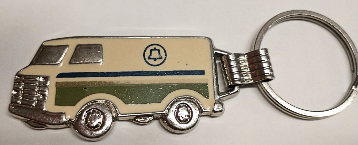 C&P Telephone Co. keyring with truck on it.