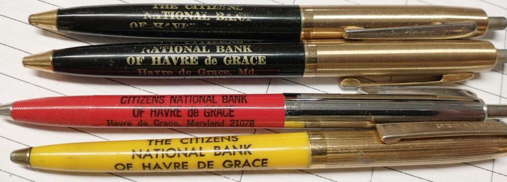 Promotional pens - Havre de Grace - Citizens Bank