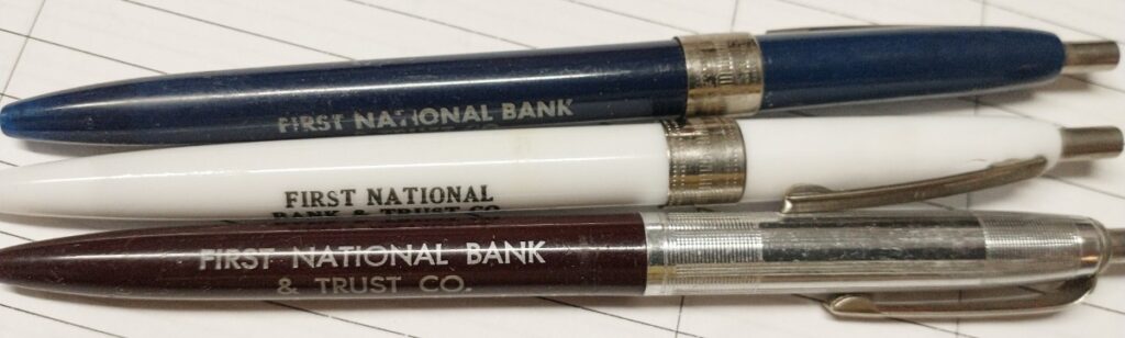 Promotional pens - Havre de Grace - First National Bank