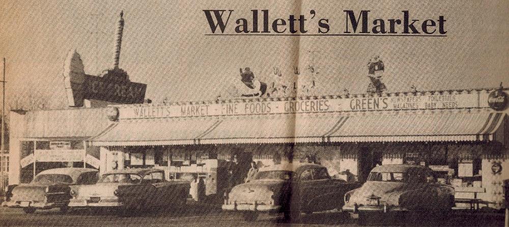 Image of Wallett's Market that also had a fine deli, years ago in Havre de Grace.