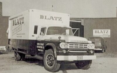 Blatz beer delivery truck at Havre de Grace Distributing Co