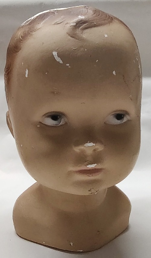 chalkhead of baby from Benesch's Store in Havre de Grace