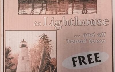 1999 Winter edition cover from Lockhouse to Lighthouse Tourism Publication for Havre de Grace MD. All issues can be viewed Bahoukas Antique Mall