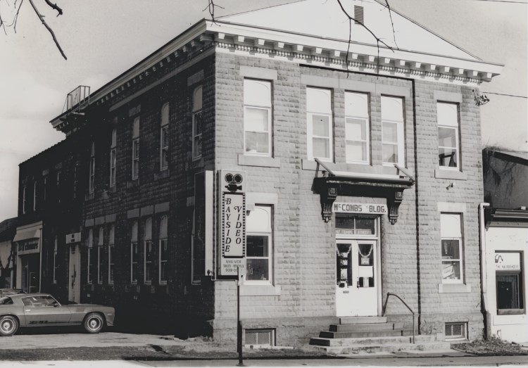 Bayside Video - 1980s - first business in Rebuilt Old Post Office Building following at fire - located at Franklin ST & Union Ave in Havre de Grace MD
