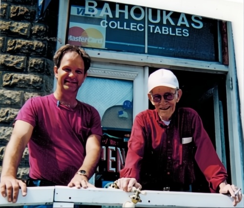 George Wagner in 2004 with Paul Trout when George bought the building