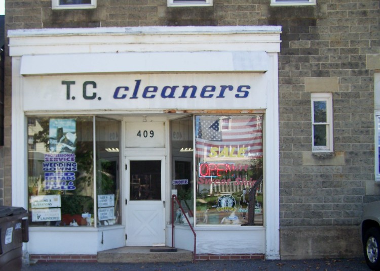 T.C. Cleaners - 2013-2017 - Chuel Witt - 409 N. Union Ave, Havre de Grace - addition on the north end of the McCombs Old Post Office Building (Franklin St & N Union Ave)
