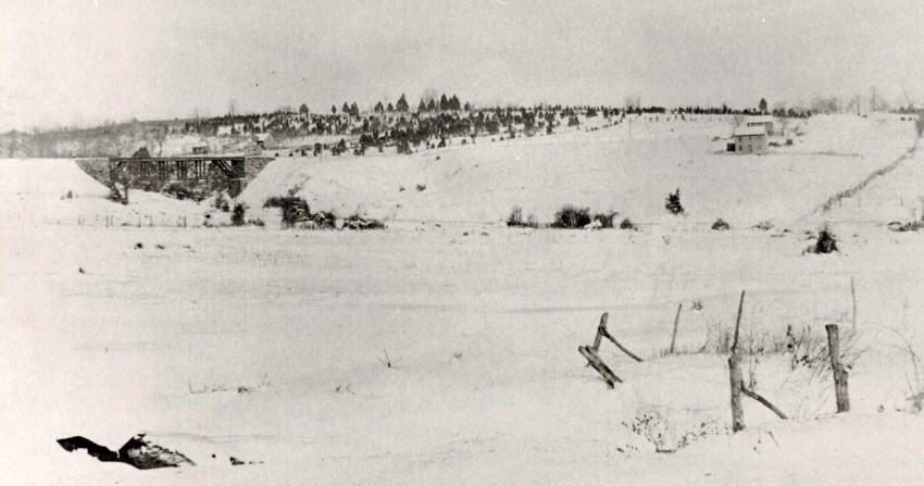 Photo by Ken Lay 1920s - Rt 155 - by B&O Railroad Bridge