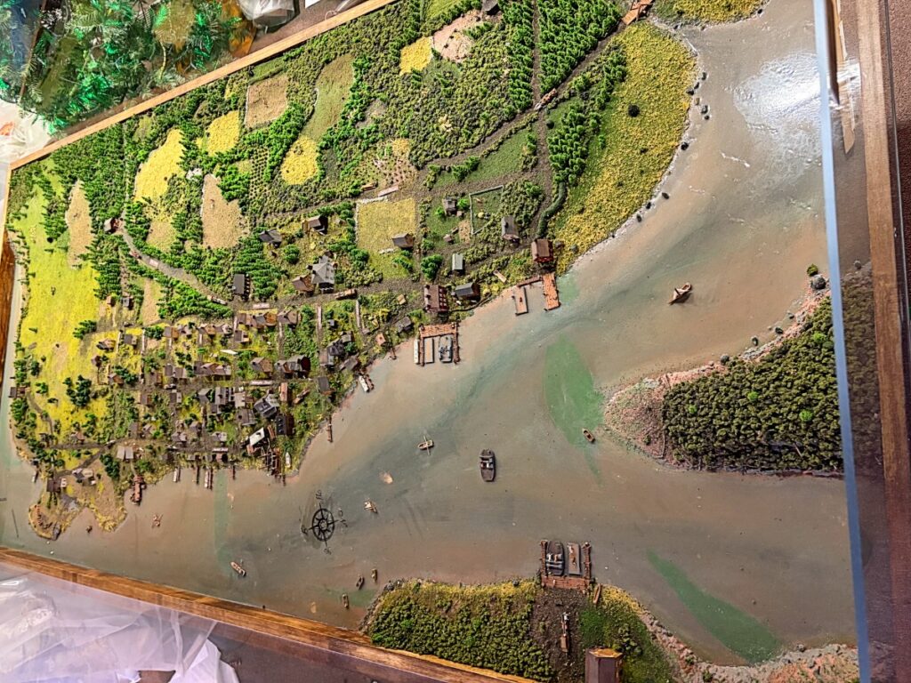 Full model of the City in 1812-1813 before the burning of Havre de Grace by the British during the War of 1812 - previously on display at the Havre de Grace Visitors Center.